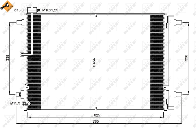 Airco condensor NRF 350059