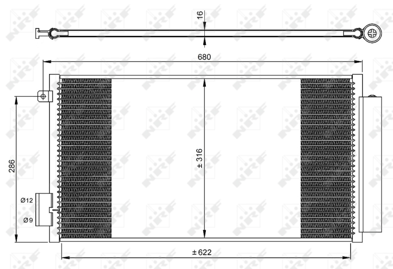 Airco condensor NRF 350061