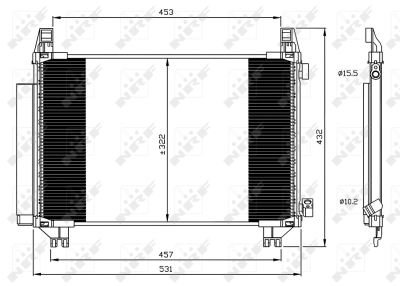 NRF Airco condensor 350062
