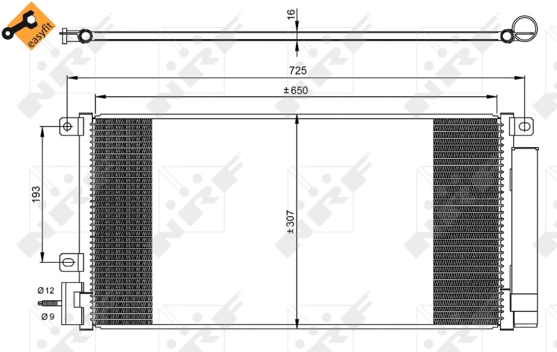 Airco condensor NRF 350067