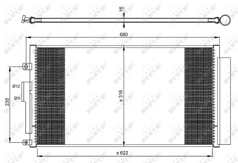 Airco condensor NRF 350071