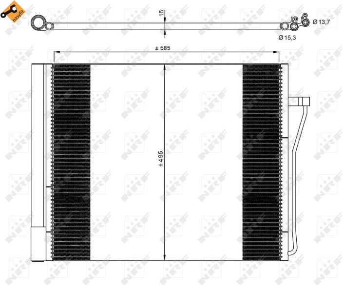 Airco condensor NRF 350077