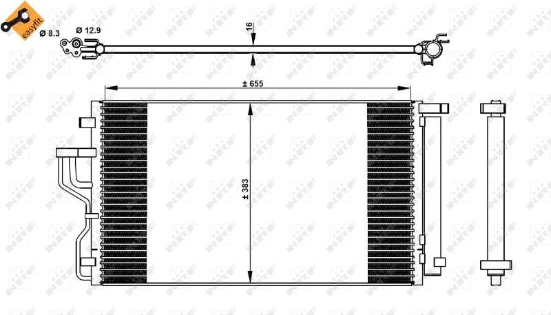 NRF Airco condensor 350078