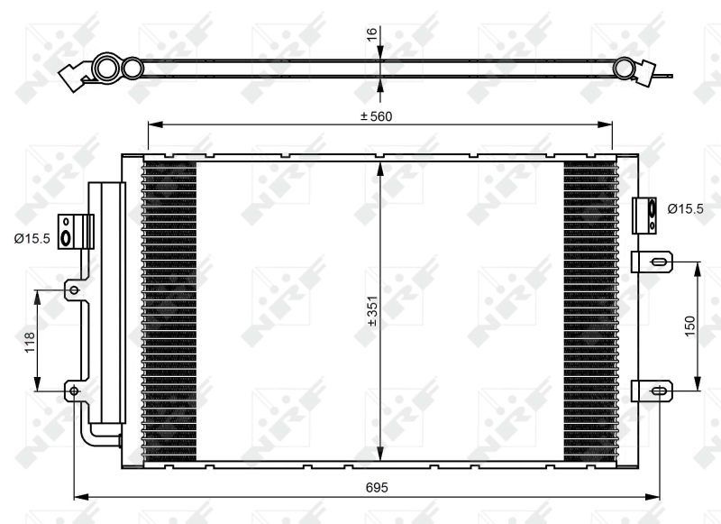 Airco condensor NRF 350083