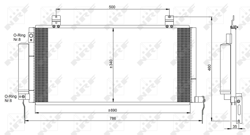 NRF Airco condensor 350096