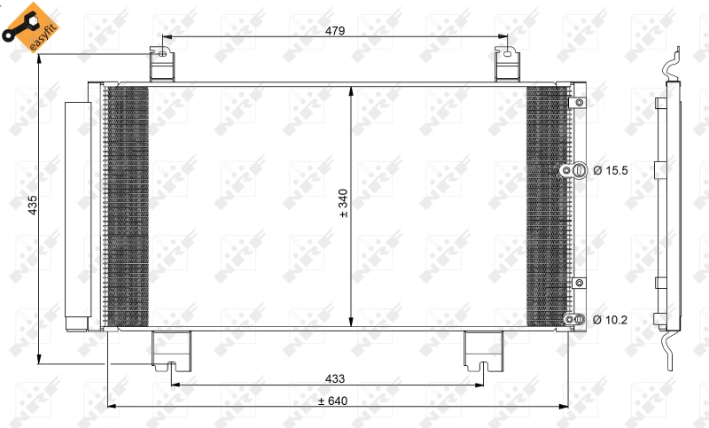 NRF Airco condensor 350100