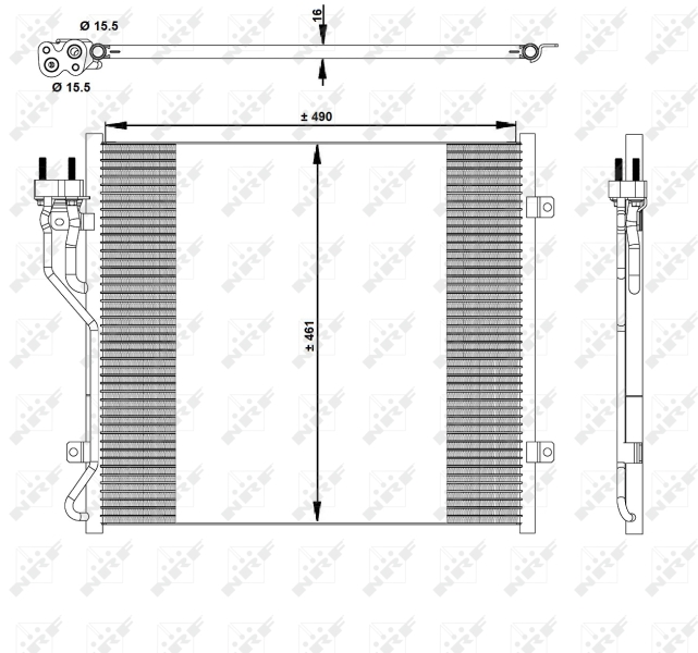 Airco condensor NRF 350129