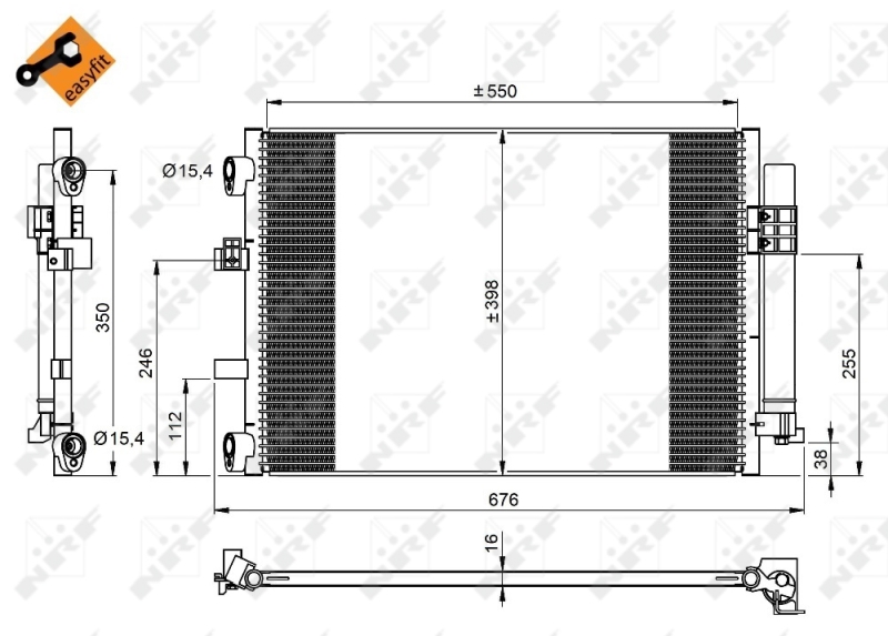 Airco condensor NRF 350210