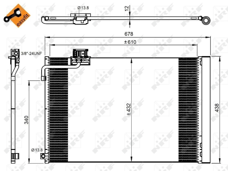 Airco condensor NRF 350214