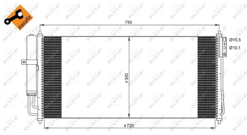 Airco condensor NRF 350215