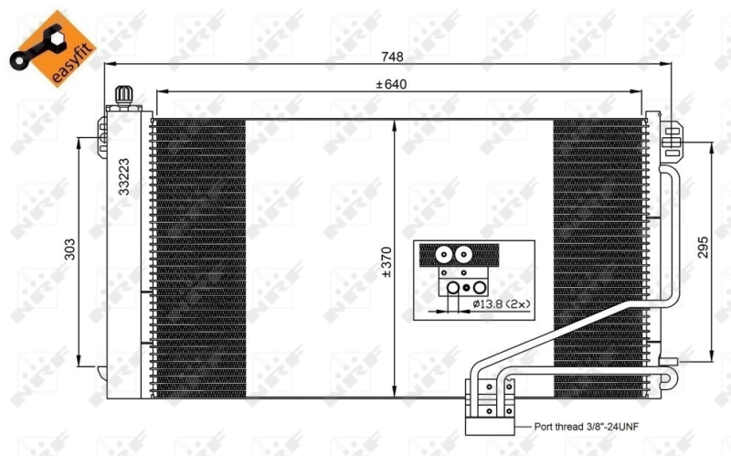 NRF Airco condensor 350219