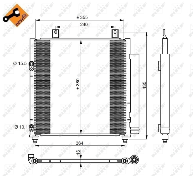 Airco condensor NRF 350221