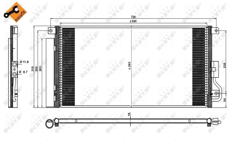 NRF Airco condensor 350227