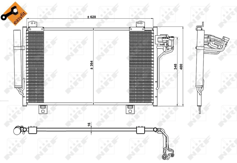 NRF Airco condensor 350229