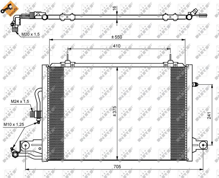 Airco condensor NRF 35031