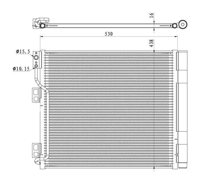 Airco condensor NRF 350327