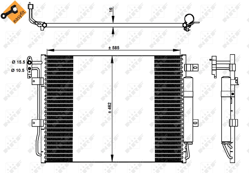 Airco condensor NRF 350330