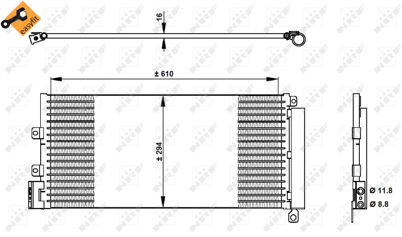 Airco condensor NRF 350332