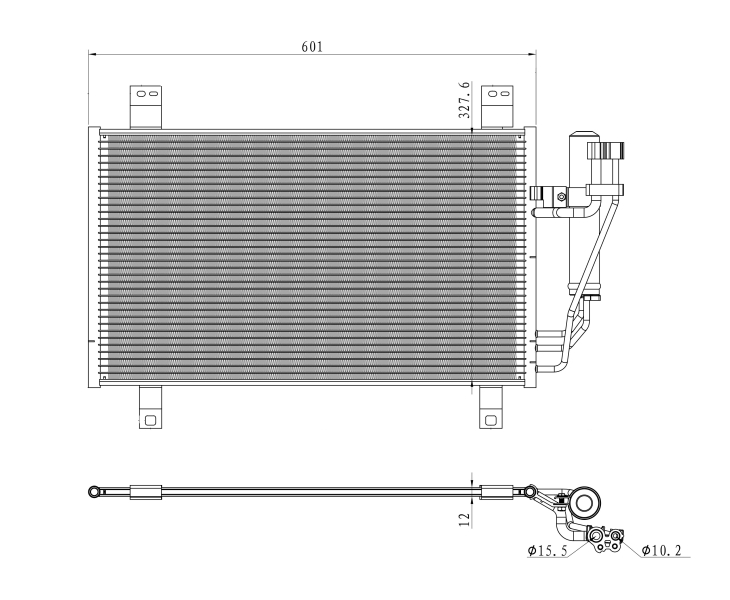 Airco condensor NRF 350361