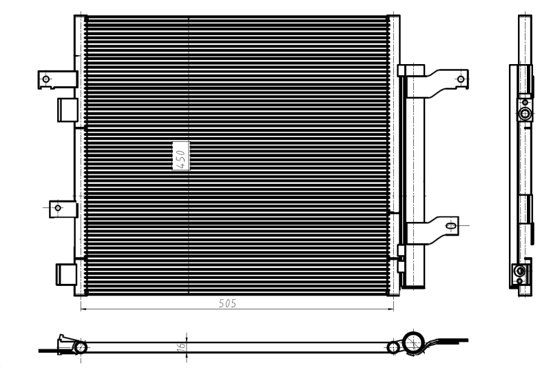 Airco condensor NRF 350388