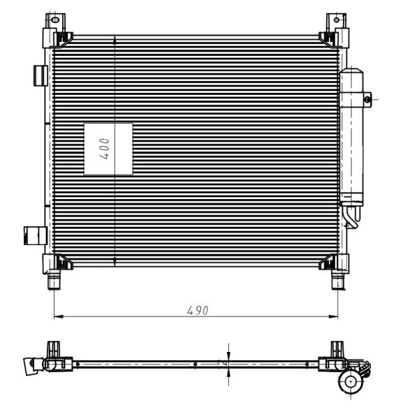 Airco condensor NRF 350420