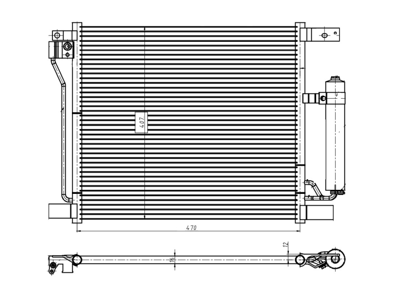 NRF Airco condensor 350422