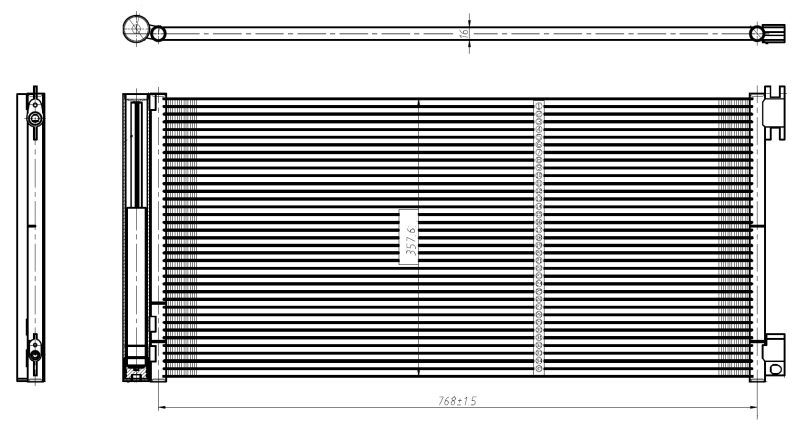 Airco condensor NRF 350429