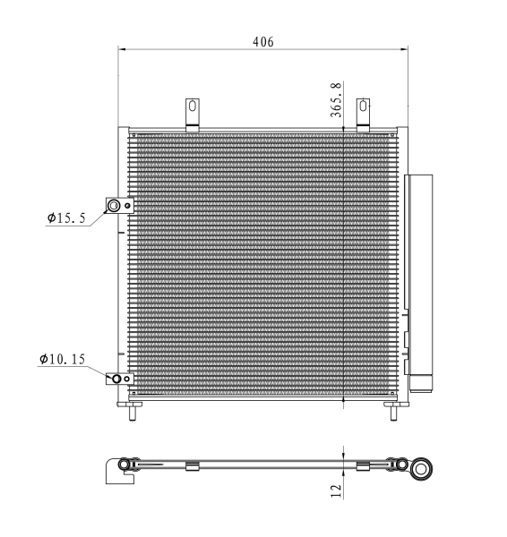 NRF Airco condensor 350451