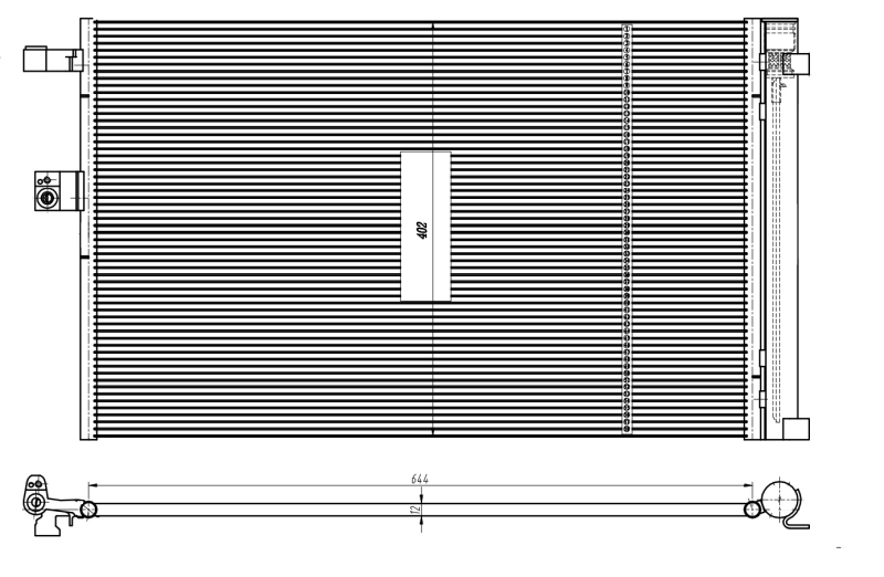 Airco condensor NRF 350462