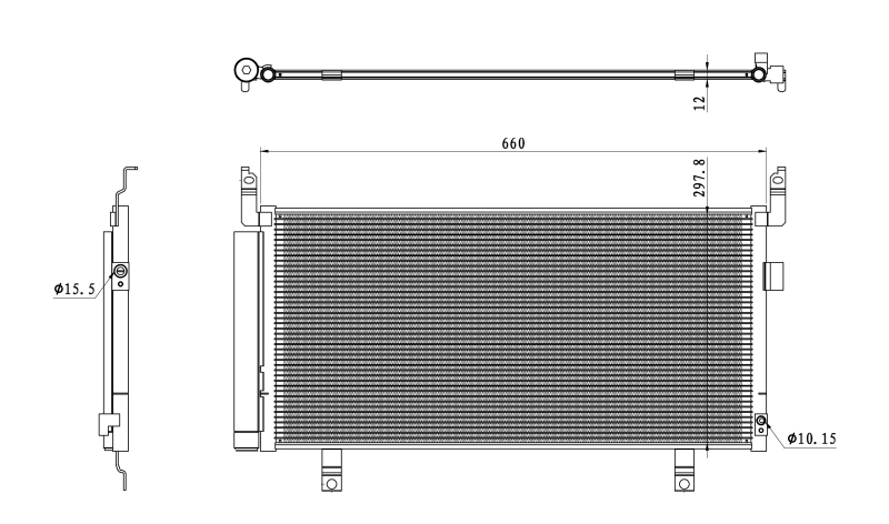 Airco condensor NRF 350468