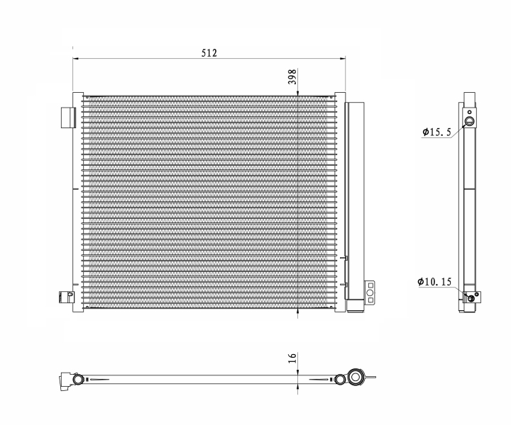 Airco condensor NRF 350469