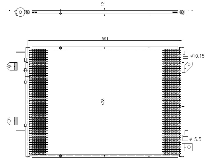 Airco condensor NRF 350472