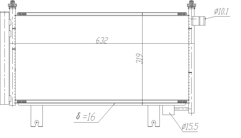 Airco condensor NRF 350473