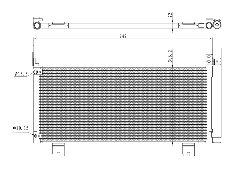 Airco condensor NRF 350488