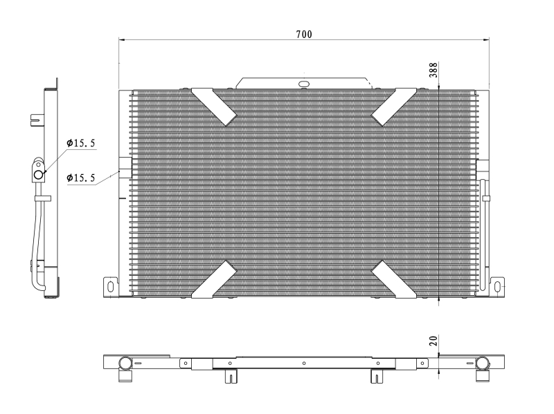 Airco condensor NRF 350489