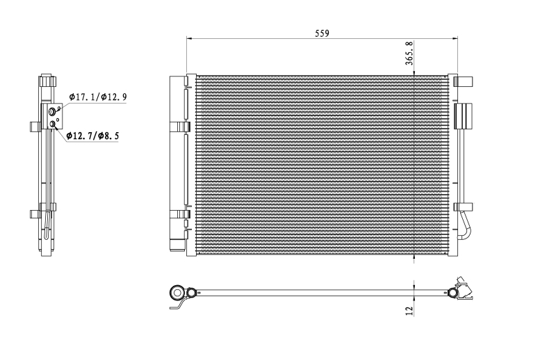 Airco condensor NRF 350496