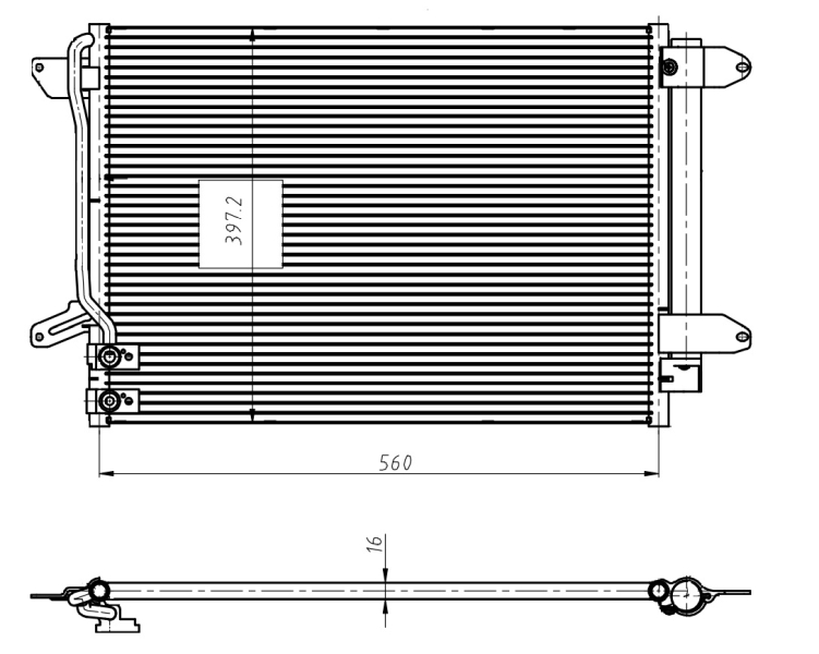 Airco condensor NRF 350507