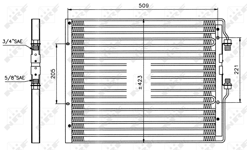 NRF Airco condensor 35059