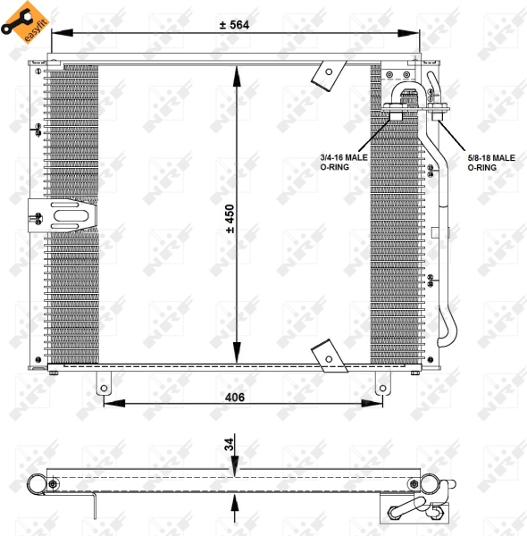 Airco condensor NRF 35132