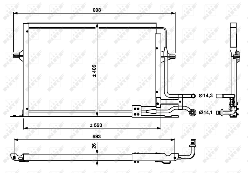 Airco condensor NRF 35139