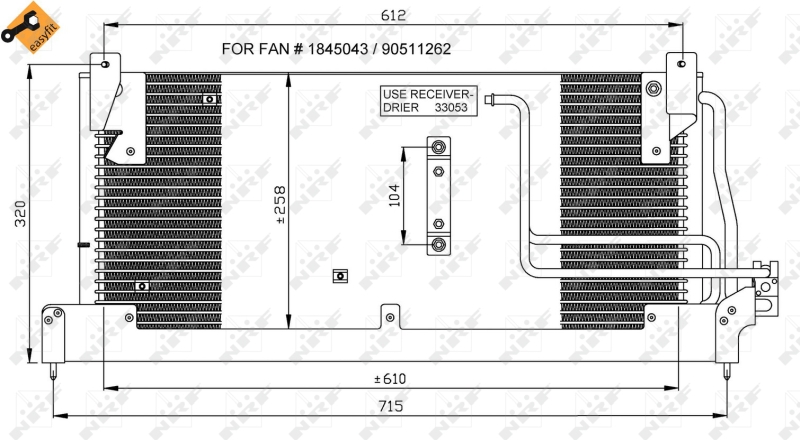 Airco condensor NRF 35218