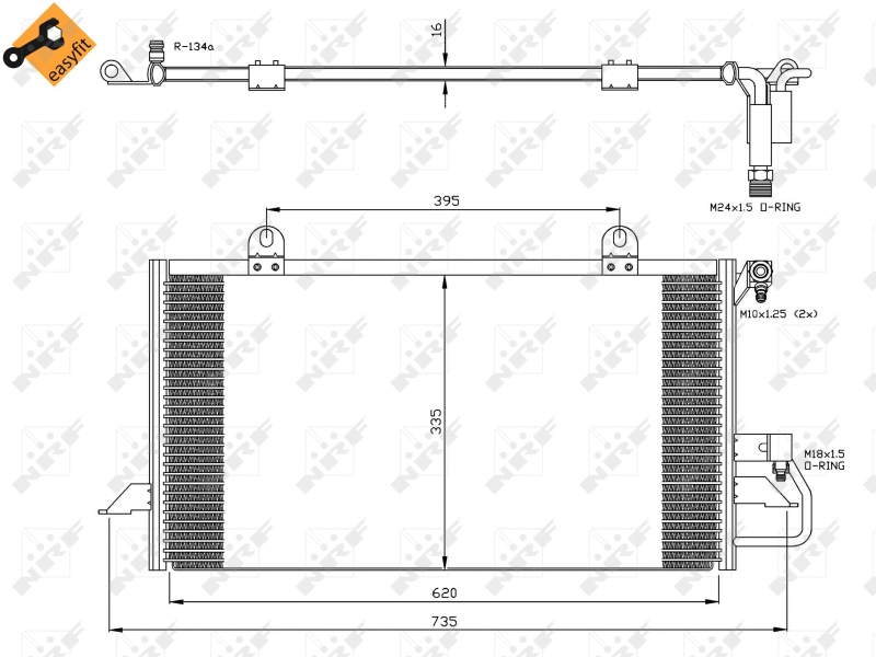 Airco condensor NRF 35248