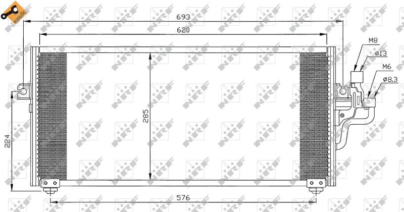 Airco condensor NRF 35268