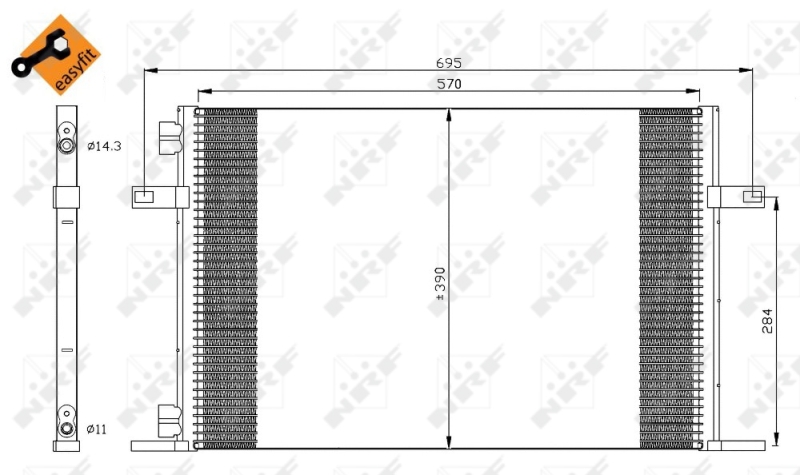 Airco condensor NRF 35311