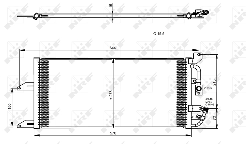 NRF Airco condensor 35335