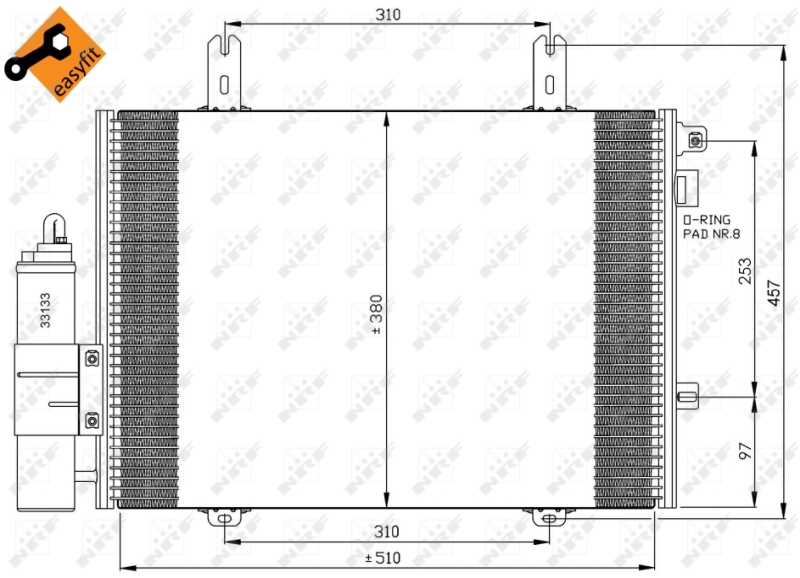 Airco condensor NRF 35353