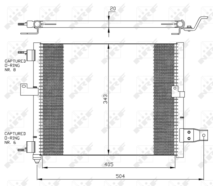 Airco condensor NRF 35360