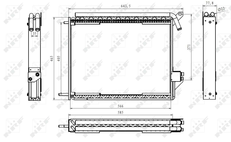 NRF Airco condensor 35370