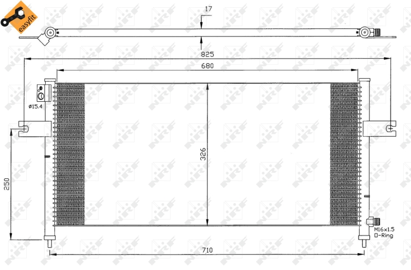 Airco condensor NRF 35380