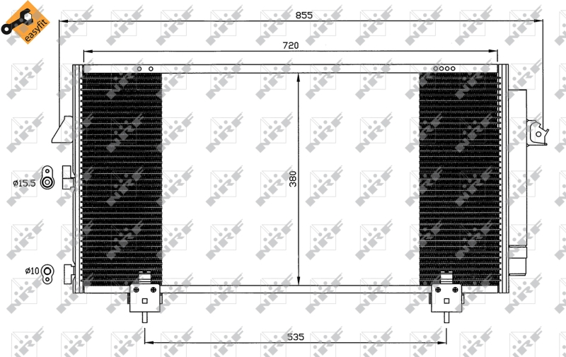 NRF Airco condensor 35381